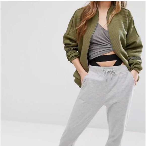 Green Adidas Waffle Bomber Jacket - Picture 2 of 8